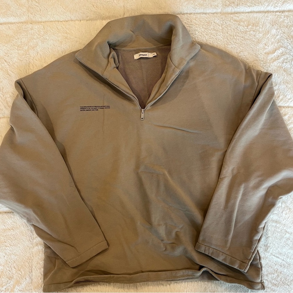 Half-Zip Pullover in Tan